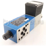 ZDBEE6VP2-1X/100G24K31M - Пропорциональный предохранительный клапан Ду6 (расход до 30 л/мин), давление регулировки до 100 бар, встроенные усилитель = есть, монтаж - модульный