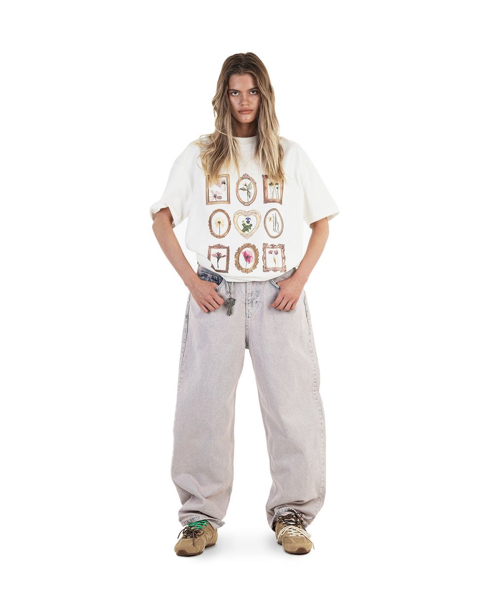 Джинсы Bruler d'Amour Loose Fit лиловые