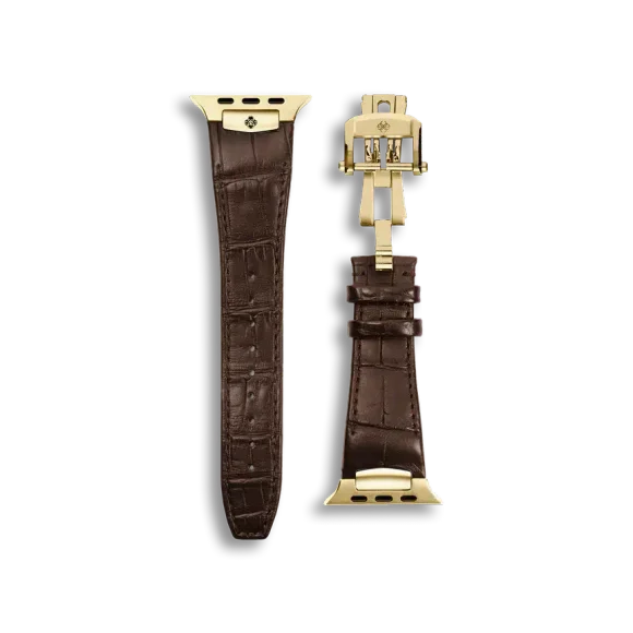Ремешок для Apple Watch - Alligator Leather Brown