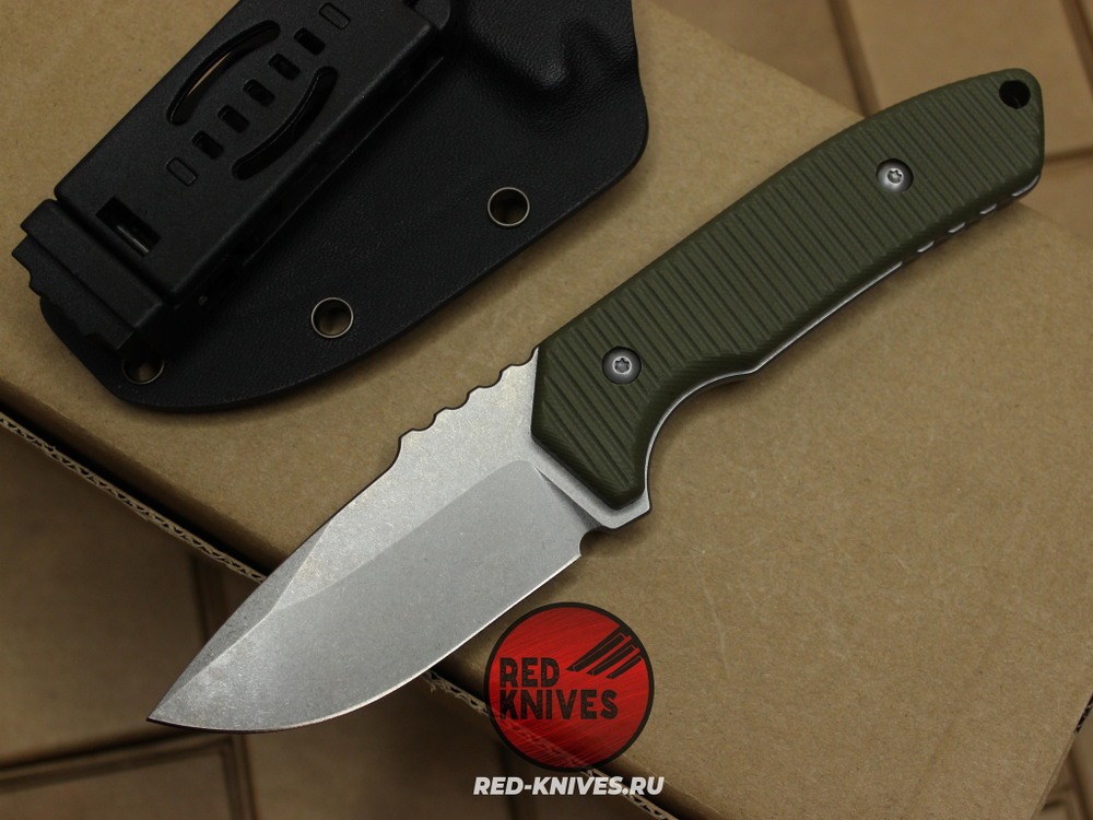 Нож фикс Wilderness - рукоять зеленый G10