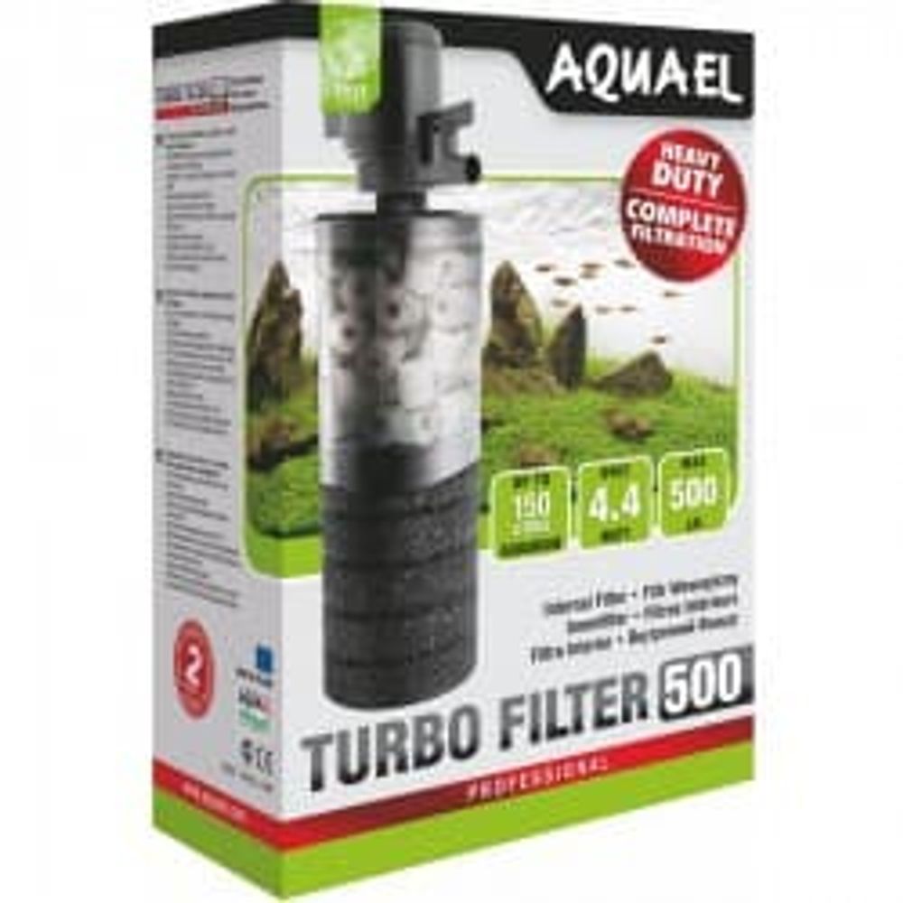 Aquael TURBO-500, 50-100л, 500 л/ч фильтр внутренний Aquael TURBO-500, 50-100л, 500 л/ч фильтр внутренний