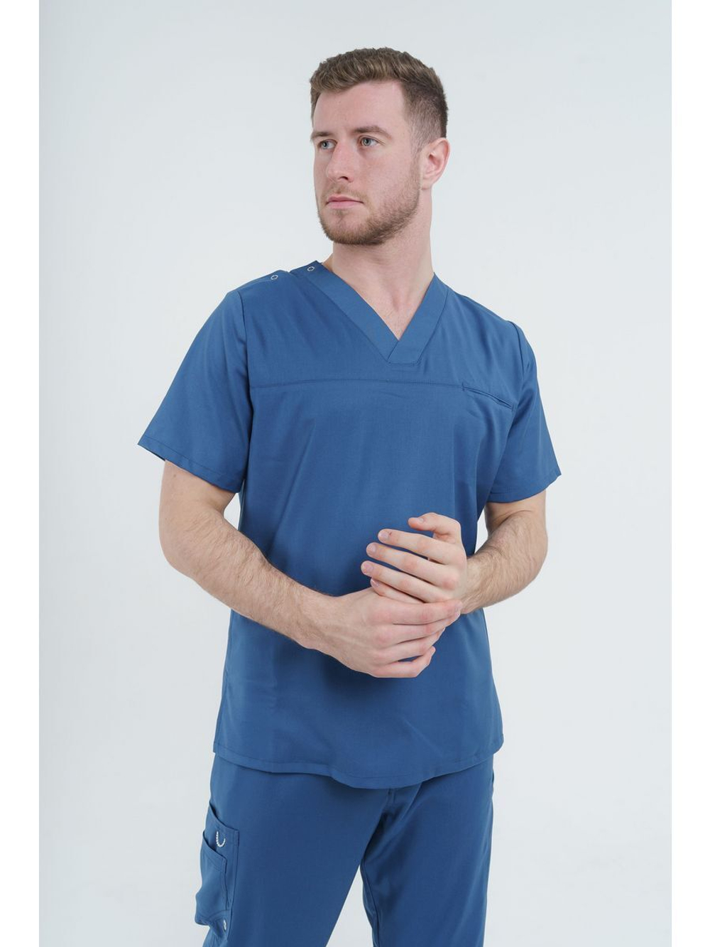 Брюки медицинские мужские спецодежда TZ610-BLU