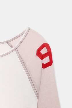 ZARA КОМБИНИРОВАННАЯ ПОЛУПРОЗРАЧНАЯ ФУТБОЛКА, ЭКРЮ