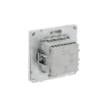 Переключатель двухклавишный с подсветкой, KANT, белый песок