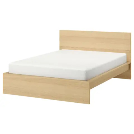 Каркас кровати - IKEA MALM, 200х160 см, под беленый дуб, МАЛЬМ ИКЕА