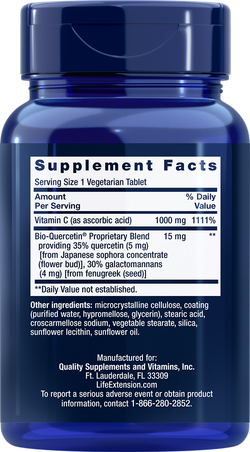 Vitamin C and Bio-Quercetin Таблетки Life Extension