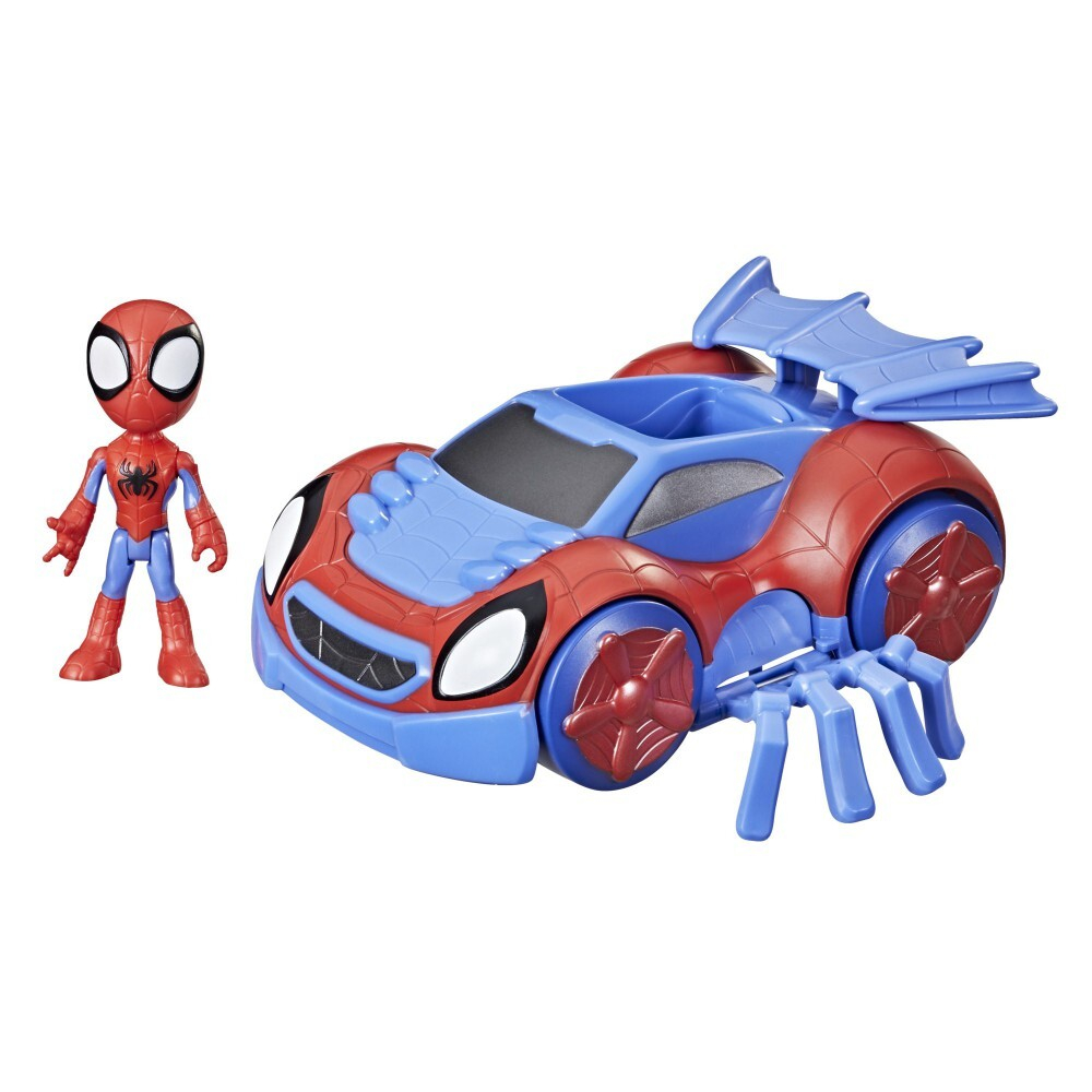 Hasbro Marvel Spidey Amazing Friends - Транспортное средство Web-Crawler 2в1 + фигурка Спайди 10 см / артикул   F1463 F1944  / GTIN 5010993860401