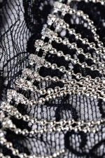 Трусики со стразами черные Joli Candice (42-46) (Цвет: черный)