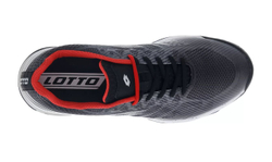 Теннисные кроссовки Lotto Mirage 300 III Clay - all black/all white/reef red