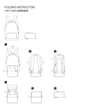 Рюкзак складной mini maxi signature black