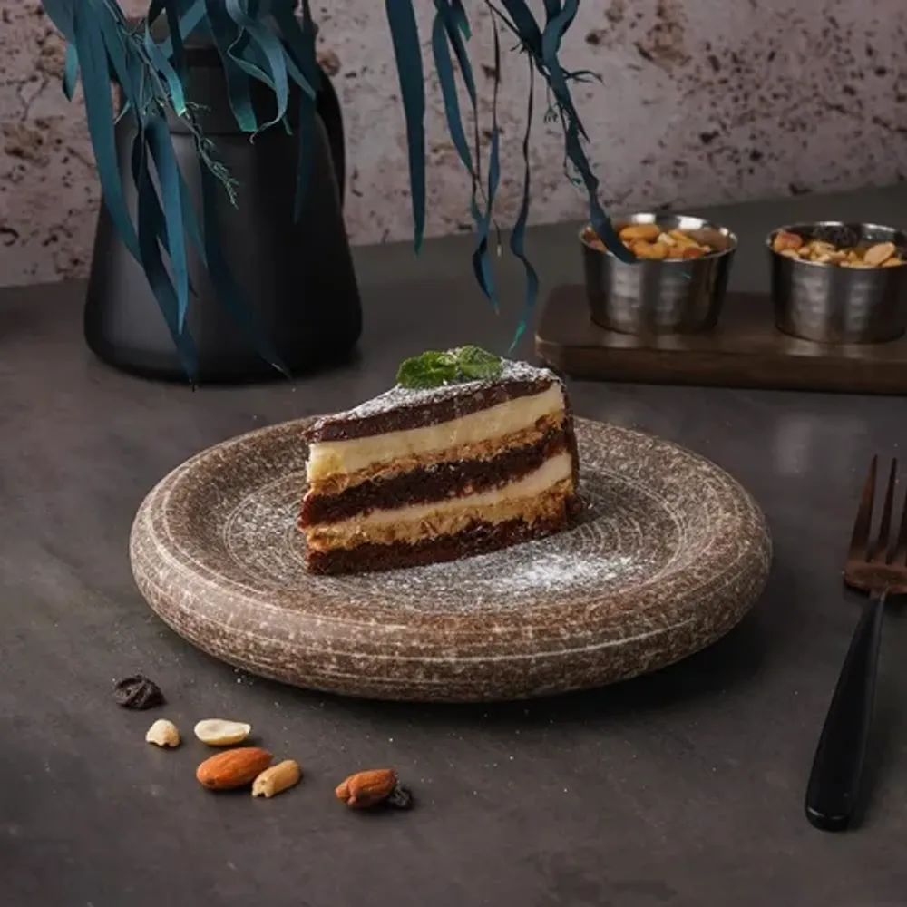 Блюдо круглое d 20 см h3 см Brown Untouched Taiga P.L. Proff Cuisine [1]