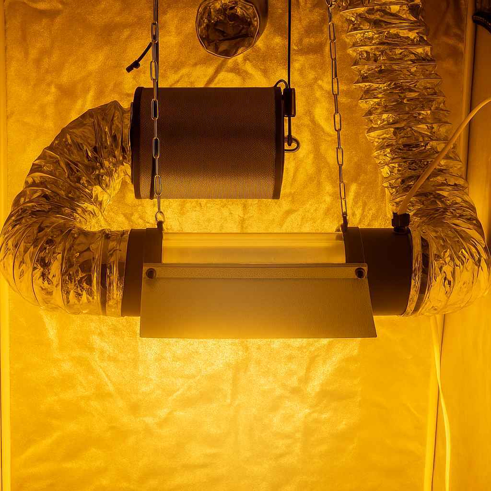 Подключение PROTUBE 125 к вентилятору и угольному фильтру 125 мм