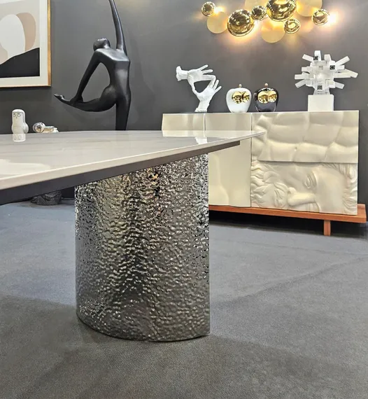 Стол Blevio 200х90 см, белый керамогранит