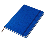 Записная книжка, А5, Alingar, 7БЦ, ПВХ голография, на резинке, клетка, 95 л., "Числа", синий