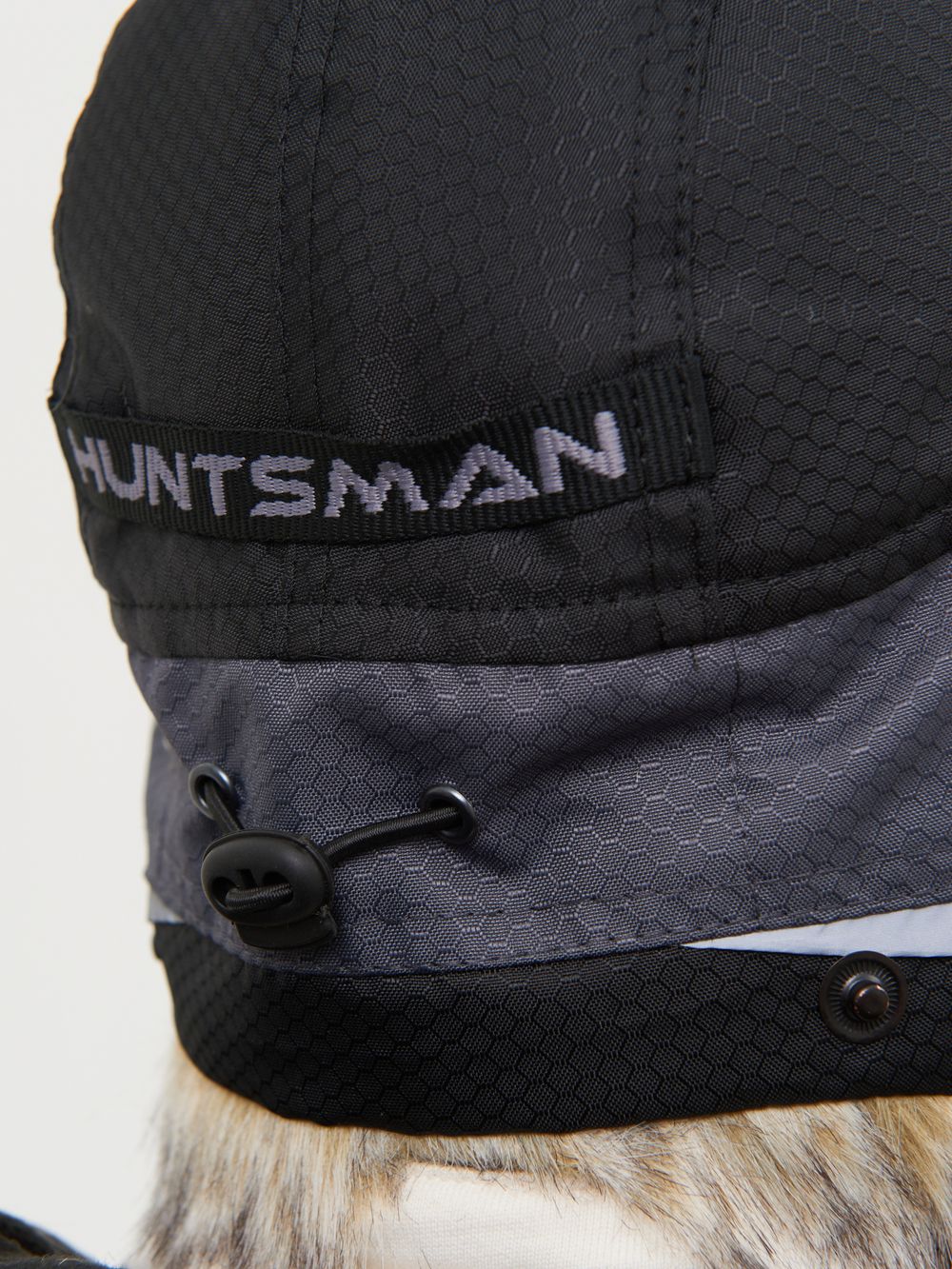 Шапка ушанка зимняя Полюс V-2 с маской ткань Cell цвет Серый/Черный