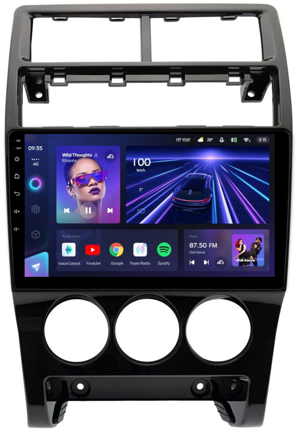 Магнитола для Lada Priora 2013-2018 - Teyes CC3L на Android 10, 8-ядер, CarPlay, 4G SIM-слот