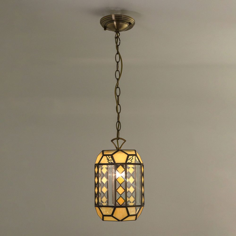 Citilux Фасет CL441111 Подвесной светильник витражный Бронза