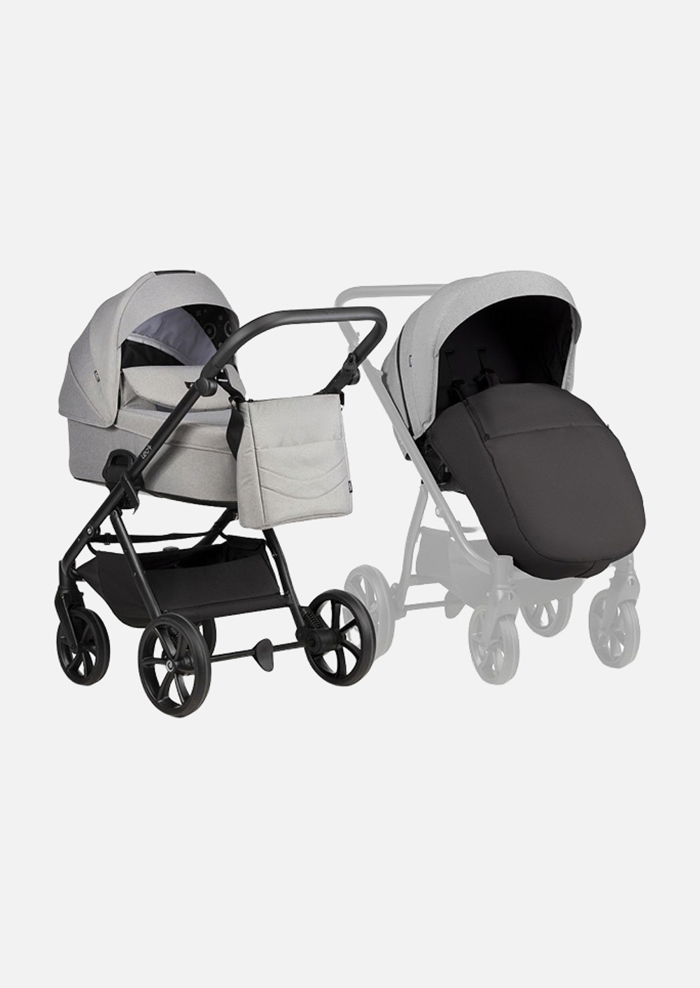 Tutis Коляска 2 в 1 LEO 3+ Warm Grey