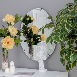 Зеркало настенное Лаундж 54см х 65 см Античное серебро