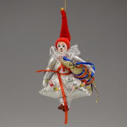 Ёлочная игрушка Гном с хлопушкой