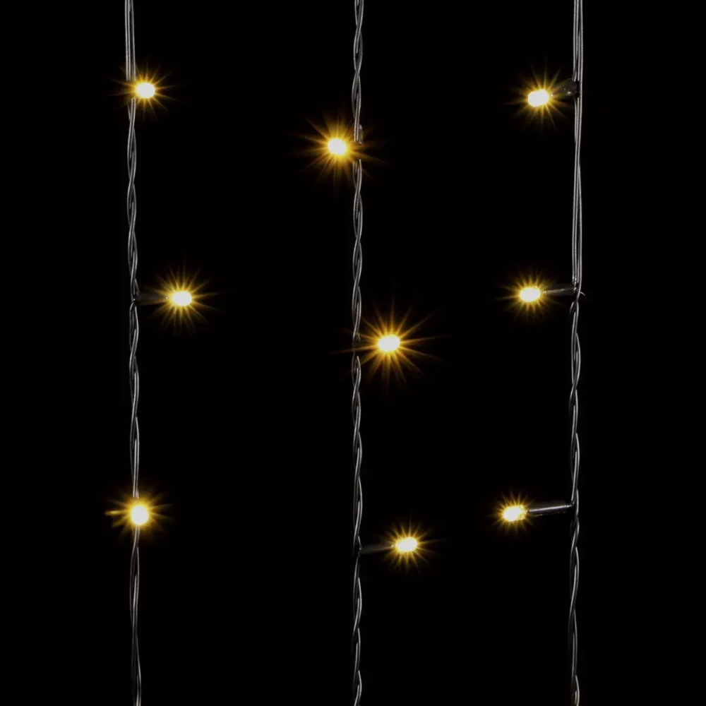 Светодиодный занавес 1*6 м, 220V., 600 шампань LED ламп, черный ПВХ, Beauty Led (PCL601CAP-11-2CH)