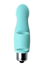 Мятная вибронасадка на палец для клиторальной стимуляции JOS BLISS - 9 см. (Цвет: мятный)