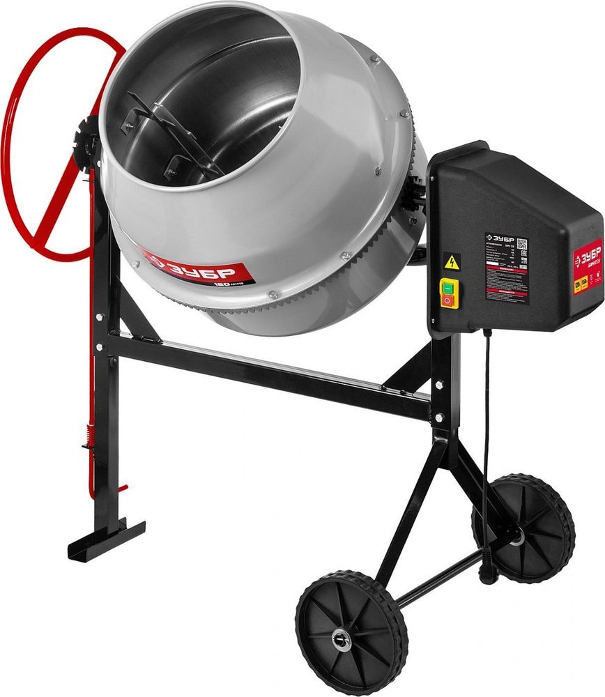 Бетономешалка ЗУБР  180 л 700 Вт, чугунный венец, БМЧ-180