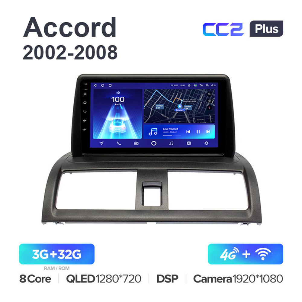Teyes CC2 Plus 9"для Honda Accord 2002-2008
