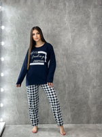 Пижама женская штаны+футболка дл/р ШФД0014 (норма)