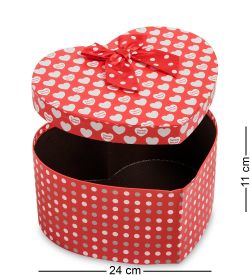 WG-55/2-B Коробка подарочная «Сердце» цв.красн./бел.