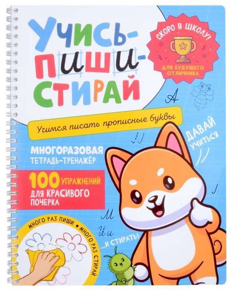 Учись – пиши – стирай. Учимся писать прописные буквы