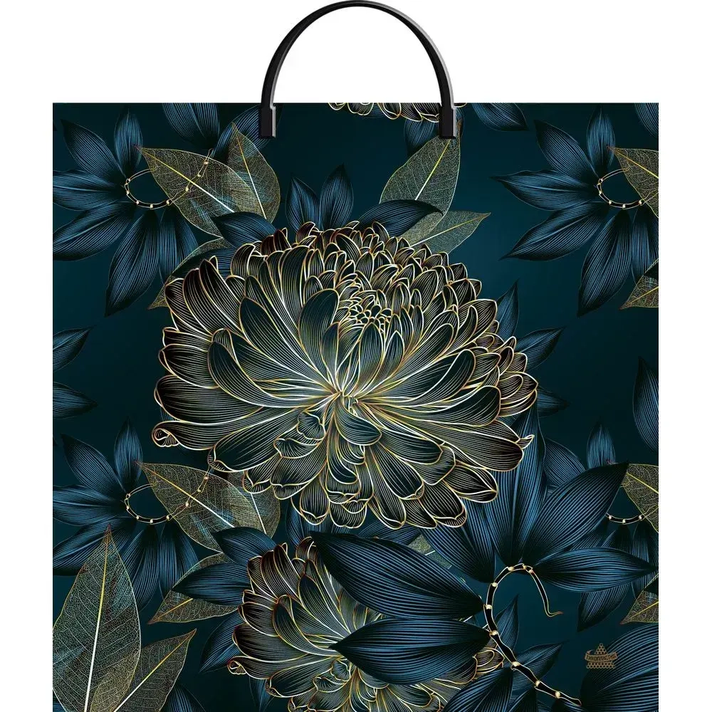 Пакет ПЭ с пластмассовыми ручками 35Тико (по 100) (Золотой цвет (комплект 10 шт)