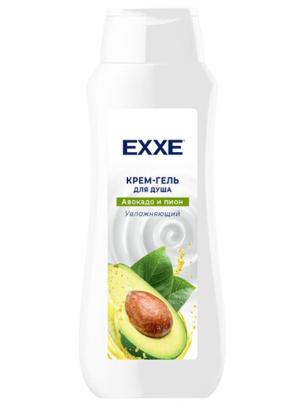 EXXE Крем-гель для душа Увлажняющий "Авокадо и пион", 400 мл