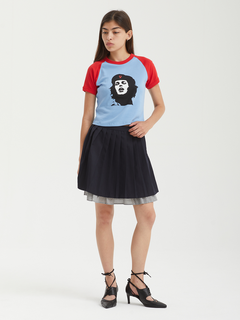 Юбка P Pleats Mid Navy