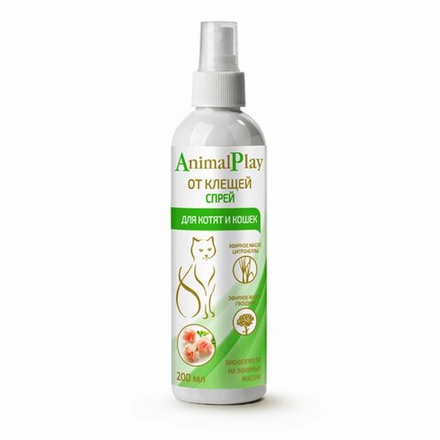 Спрей Animal Play Репеллентный для кошек от клещей и других эктопаразитов - 200 мл