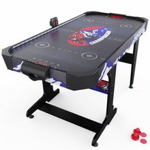 Игровой стол – аэрохоккей с подсветкой DFC Championship 53&amp;quot; 135 х 65 см, складной, черный