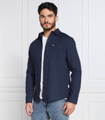 рубашка solid flannel Tommy Jeans - темно-синий(DM0DM15126)