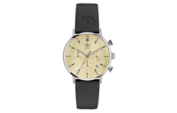Adidas Originals STYLE Wrist Watch Quartz Movement Leather Strap Gold Dial Men"s Watches 50m Water Resistant