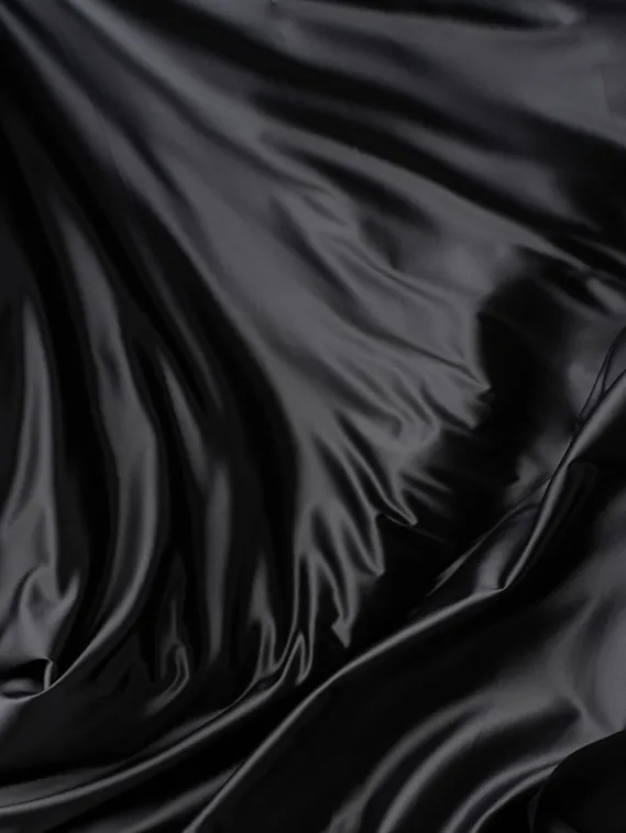 Атлас-стрейч бельевой оптом арт. 808, Китай, черный 170