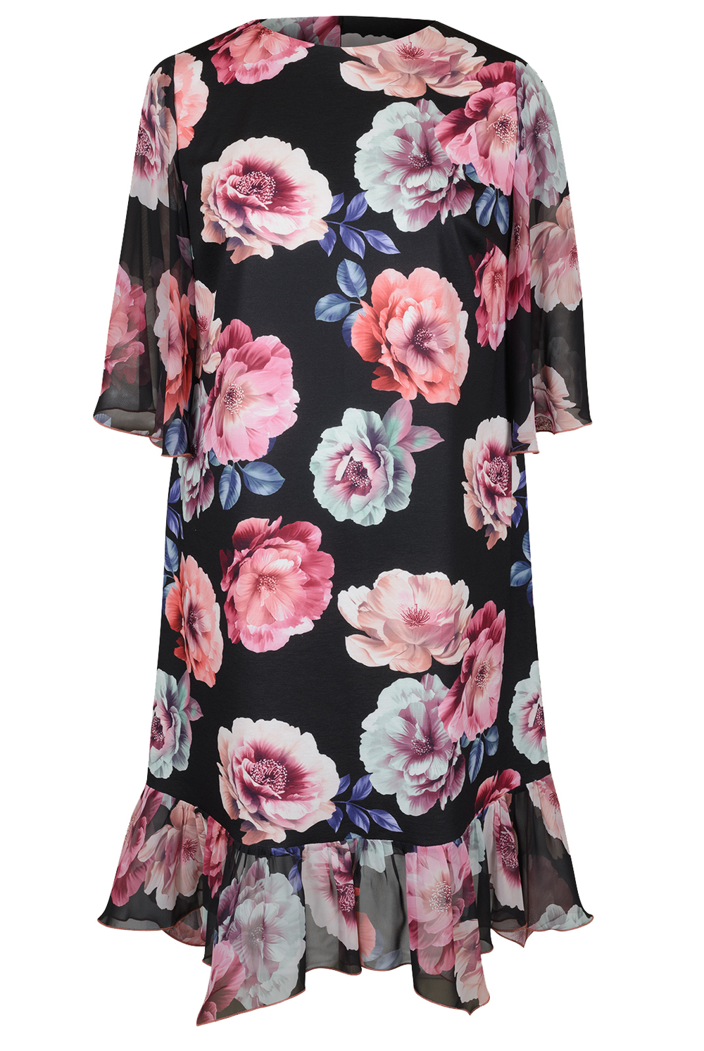 Трикотажное платье 2509ЛП, Шиповник #359Ш052509ЛП