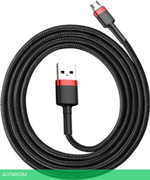 Кабель Baseus Cafule 1m Red/Black (CAMKLF-B91)