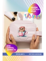 Термонаклейка на одежду, термопринт "Сова"