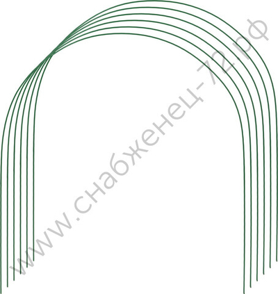 GRINDA 2.2 м, стальные, проволочные, 6 шт, дуги для парника (422311-85-90)