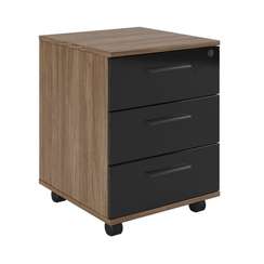 Тумба подкатная с 3 ящиками, глянец Asti