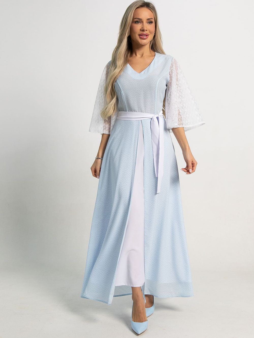 Платье Бьюти (голубое) П15560-18М LT Collection