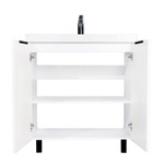 Тумба VIANT "Берлин" MODUO 80 2 ств белая 441х766х820