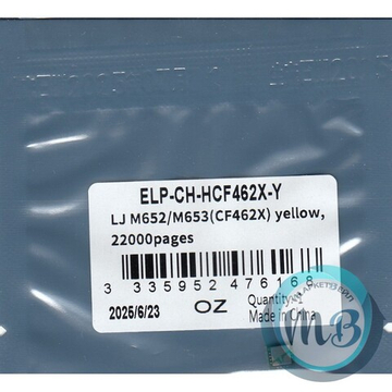 Чип ELP для картриджа HP CF462X Yellow, Color LaserJet M653/M652 (22K)