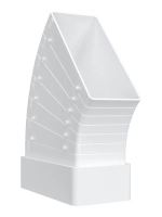 Колено разноугловое горизонтальное 60х120 612КРП ERA