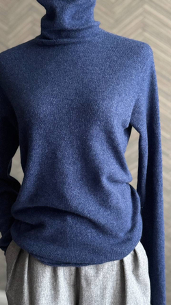 Пряжа Mongolia Cashmere 26/2 (100% кашемир) 1300 м/100 гр, синий меланж