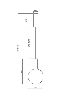 Подвесной светильник Maytoni MOD182PL-L4B3K